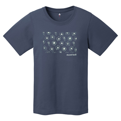 MONT-BELL PEAR SKIN COTTON TEE FLORAL MOTIF WS 女裝純棉T 2104773