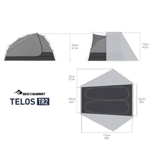 SEA TO SUMMIT TELOS TR2 Two Person Freestanding Tent