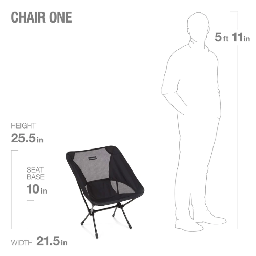 HELINOX CHAIR ONE ALL BLACK/BLACK 10038