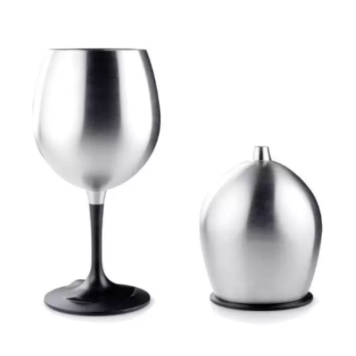 GSI GLACIER STAINLESS NESTING WINE GLASS 63305