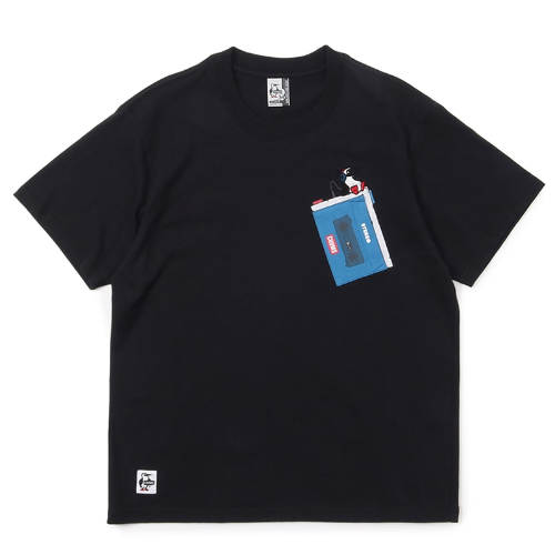 CHUMS BOBBY LISTENING TO MUSIC POCKET T-SHIRT MS CH01-1965