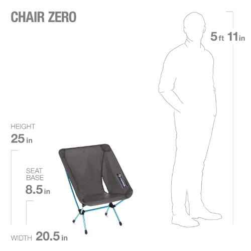 HELINOX CHAIR ZERO BLACK/O.BLUE 10551R1