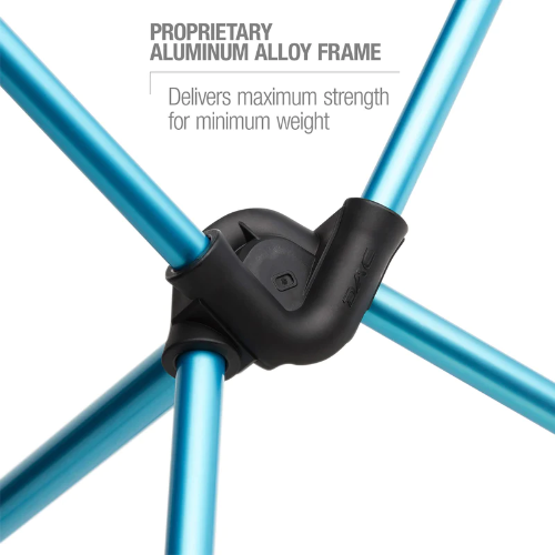 HELINOX CHAIR ZERO HIGH-BACK BLACK/F14 CYAN BLUE 10559