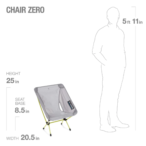 HELINOX CHAIR ZERO GREY/MELON 10552R1