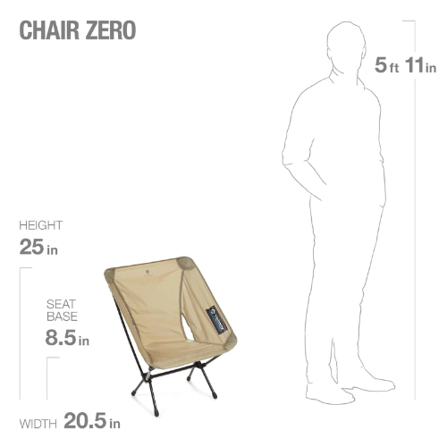 HELINOX CHAIR ZERO SAND/F10 BLACK 10553R1