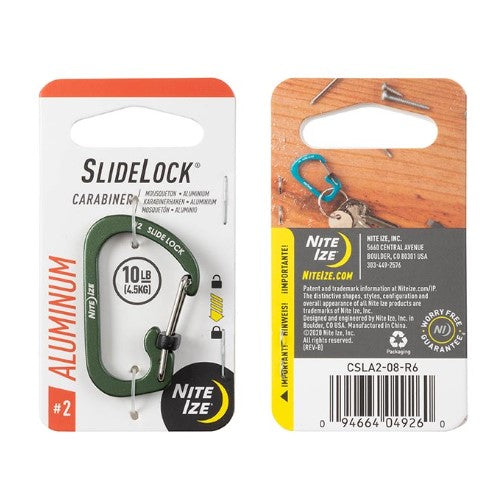 NITE IZE SLIDELOCK CARABINER ALUMINUM #2