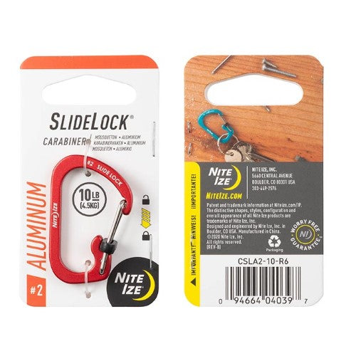 NITE IZE SLIDELOCK CARABINER ALUMINUM #2