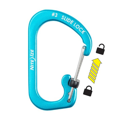 NITE IZE SLIDELOCK CARABINER ALUMINUM #3