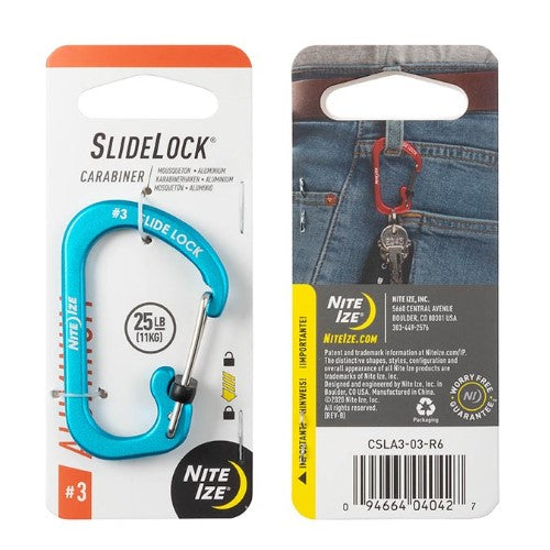 NITE IZE SLIDELOCK CARABINER ALUMINUM #3