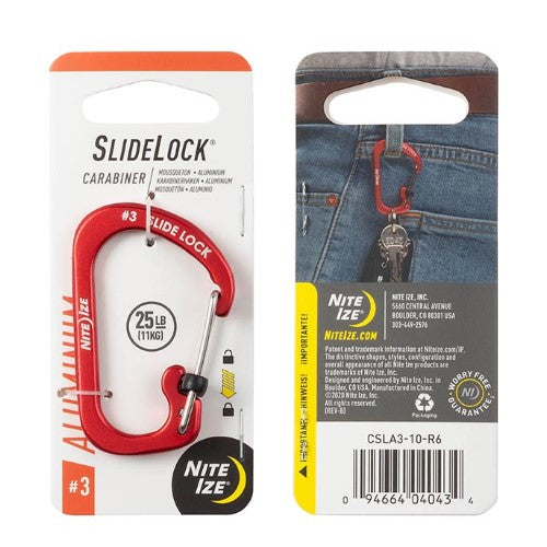 NITE IZE SLIDELOCK CARABINER ALUMINUM #3