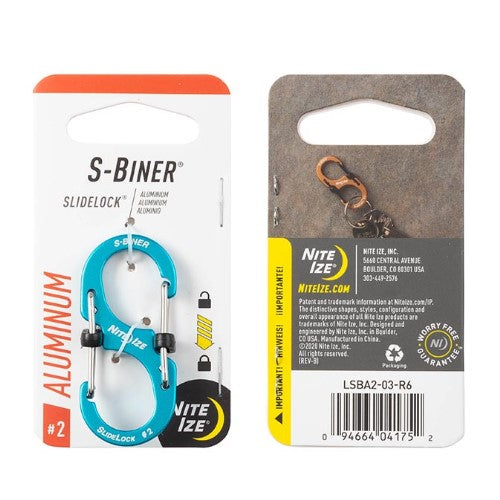 NITE IZE S-BINER SLIDELOCK ALUMINUM #2