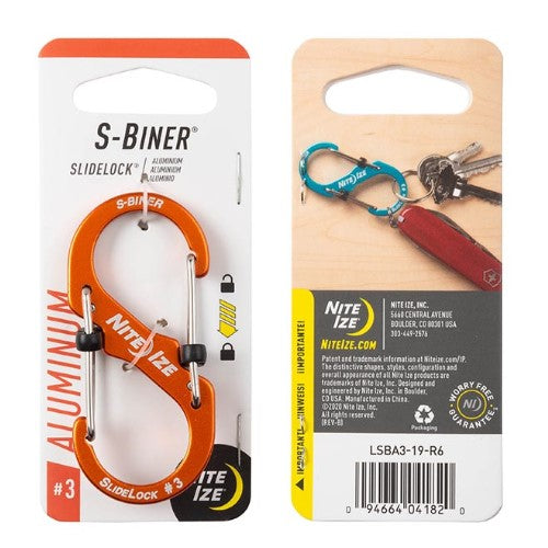 NITE IZE S-BINER SLIDELOCK ALUMINUM #3