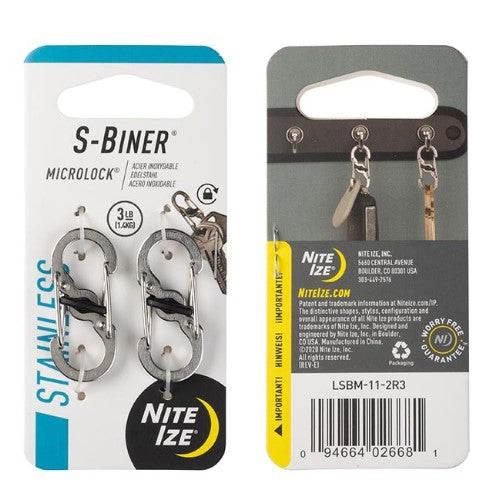 NITE IZE S-BINER MICR0LOCK STAINLESS