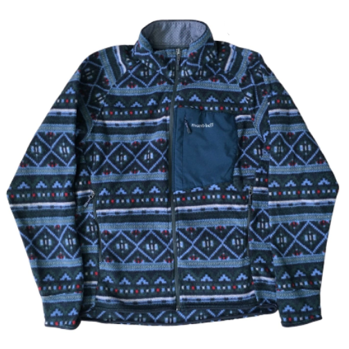 MONT-BELL CLIMAPLUS 100 PRINT JACKET MS 1106471