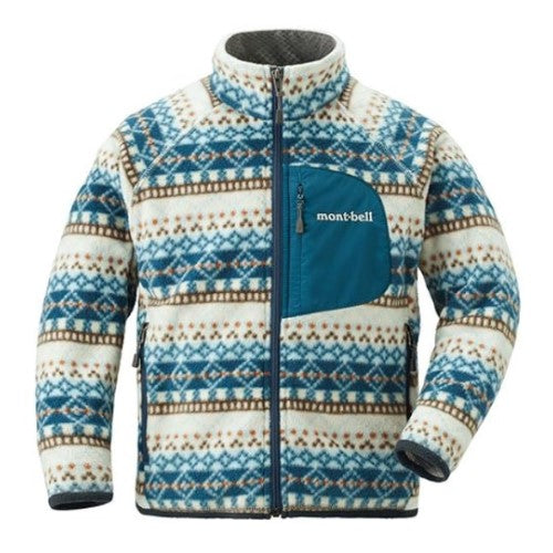 MONT-BELL CLIMAPLUS 100 PRINT JACKET KID'S 1106533/1105434