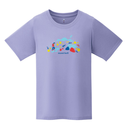MONT-BELL WICKRON TEE COLORFUL TRAIL WS 1114537