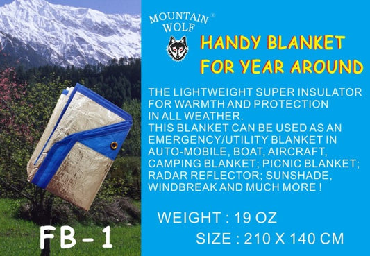 MOUNTAIN WOLF HANDY BLANKET FOR YEAR AROUND
