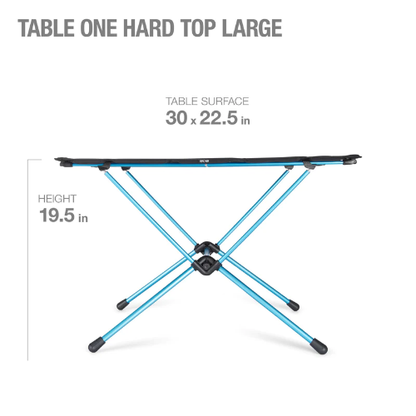 HELINOX TABLE ONE HARD TOP LARGE BLACK/O.BLUE 11022
