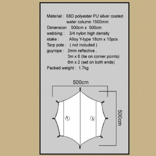 LUXE BATWING 500S 天幕 – 雄峯山系