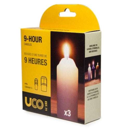 UCO 9-HOUR CANDLES 3PACK